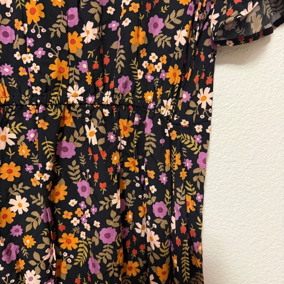 ModCloth x Princess Highway‎ Floral Black Dress Sz 10 - Picture 7 of 9